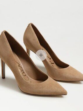 Sam Edelman Tan Suede Pointed-Toe Pumps - Size 9.5